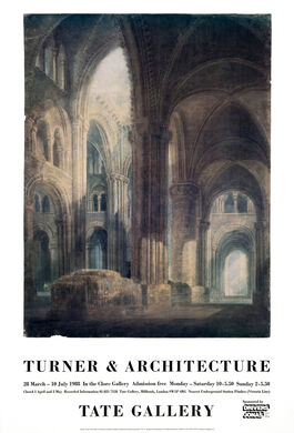 Turner and Architecture exhibition poster